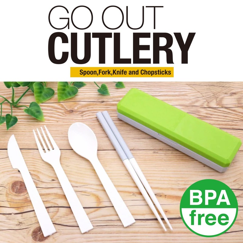 Kokubo KK-043 GO OUT Military Greenery Cutlery Set