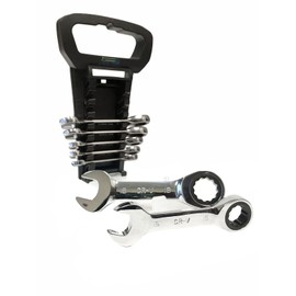 Stubby Combo Ratchet Wrench Set (METRIC)