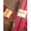 12 Inch Natural Beeswax Glitter Candles, Ruby Red Color, Boxed