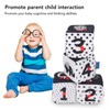 4pcs Baby Cloth Blocks Toy Letters Animals Learning Black White