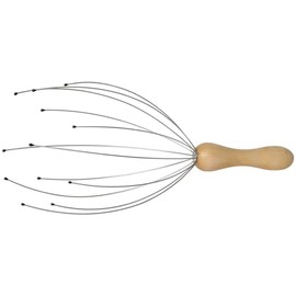 Head Massager with Wooden Handle - Wood Tendance