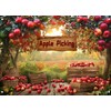 Alltten 70.8''x47.2'' Apple Orchard Backdrop Apple Backdrop F332