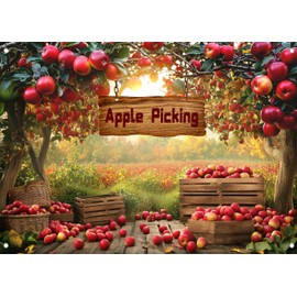 Alltten 70.8''x47.2'' Apple Orchard Backdrop Apple Backdrop F332