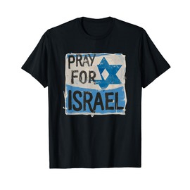 Cinema Classic Poster of Israeli Flag | Pray for Israel T-Shirt