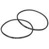sourcing map 2pcs B46 1/2 Rubber V Belt, B Section