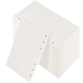 PINGEUI 10 Pack A6 Lined Filler Paper, 450 Sheets/900 Pages Ruled Loose Leaf Paper, 6-Hole Punched, Insert Ruled Lined Paper for Journals and DIY Projects