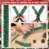 TYXHXTF 2 x 5.5 m Christmas garland, artificial Christmas garland