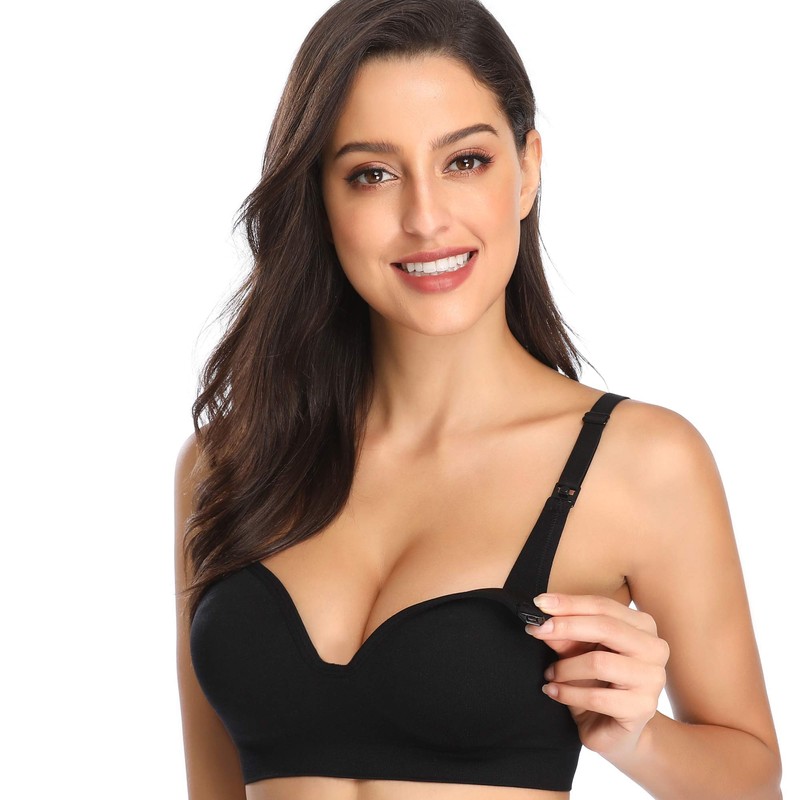 COOSHCO sostén de Lactancia sin Costuras para Mujer, Brasier de