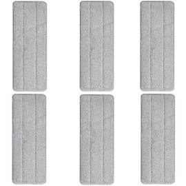 Mop Replacement Pads,6 Pack 13" X 4.9" Microfiber Flat Mop Pads Flat Mop Pads Washable Microfiber, Reusable Floor Mop Pads, Compatible with Joymoop Mop