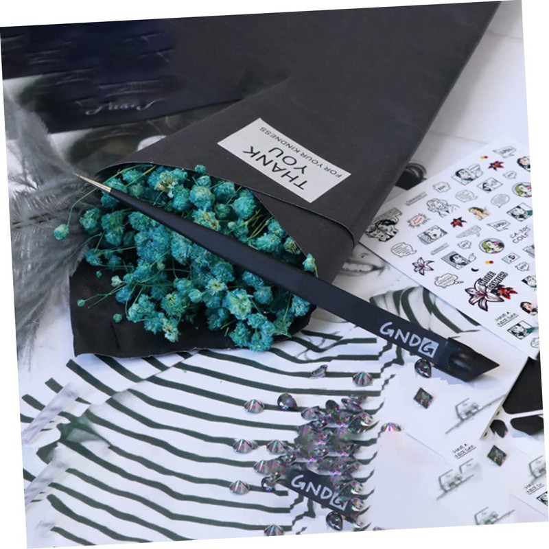 jojofuny Quality Material Nail Tweezers 3pcs Rhinestone Picker Tool for
