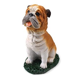 Animal Den Bulldog Dog Bobblehead Figure for Car Dash Desk Fun Accessory