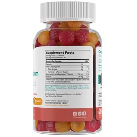 Chapter One Magnesium Gummies, Great Tasting Magnesium for Kids, Calm Kids Magnesium, Magnesium Gummies for Women and Men, Raspberry and Mango Flavored, Certified Kosher, (60 Flavored Gummies)