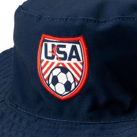 ChalkTalkSPORTS Soccer Bucket Hat - Adjustable | Cooling | Wide Brim Boonie | Outdoor & Beach Sun Hat | Men & Women | USA Flag