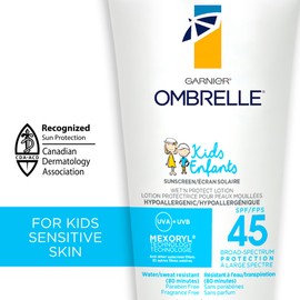 Garnier Ombrelle Sunscreen Kids Wet'n Protect Cream Spf 45, 90ml