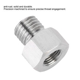 M12 x 1.5 to 1/8 NPT Fitting Adapter, Aluminium Alloy Fitting Adapter, NPT 1/8 Female Thread to Metric M12 x 1.5 Male Thread Accessories, Oil Pressure Adapter