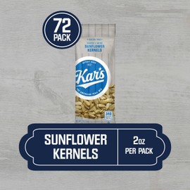 Kar’s Nuts Roasted & Salted Sunflower Kernels, 2 oz Individual Snack Packs – Bulk Pack of 72, Gluten-Free Snacks