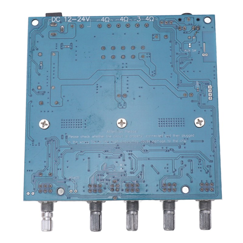 Subwoofer Amplifier Board High Power Bluetooth Audio Amp DC12V‑24V 2.1