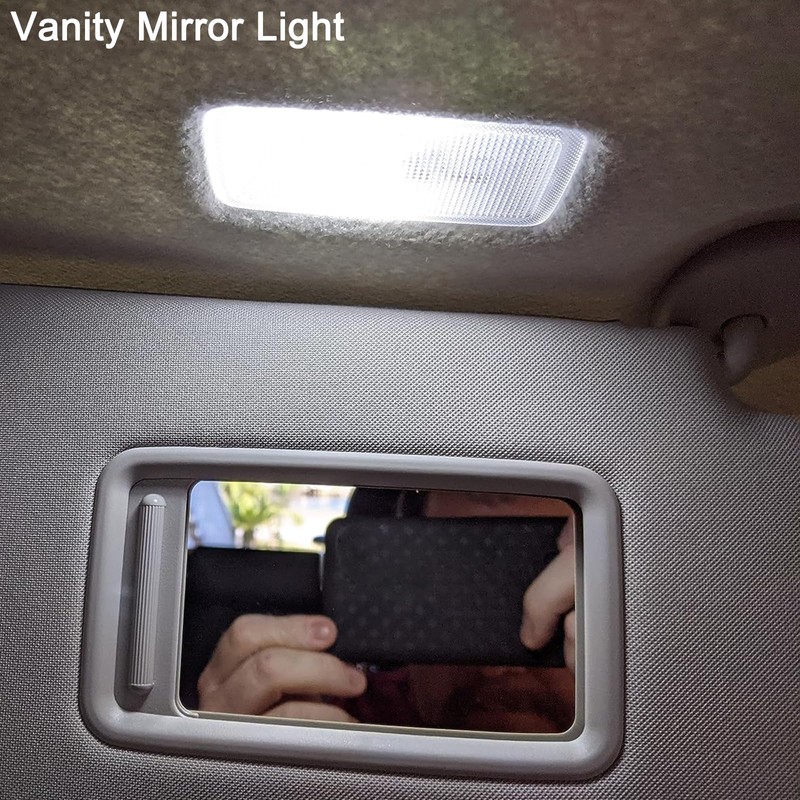 GLOFE White Interior Map Dome LED Bulbs Kit Package Replacement