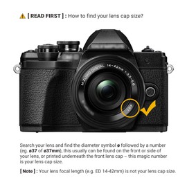 JJC 2-Pack 37mm Center Pinch Front Lens Cap Cover with Deluxe Lens Cap Keeper for Olympus Panasonic Canon Nikon and Other Brand of Lenses with 37mm Filter Thread