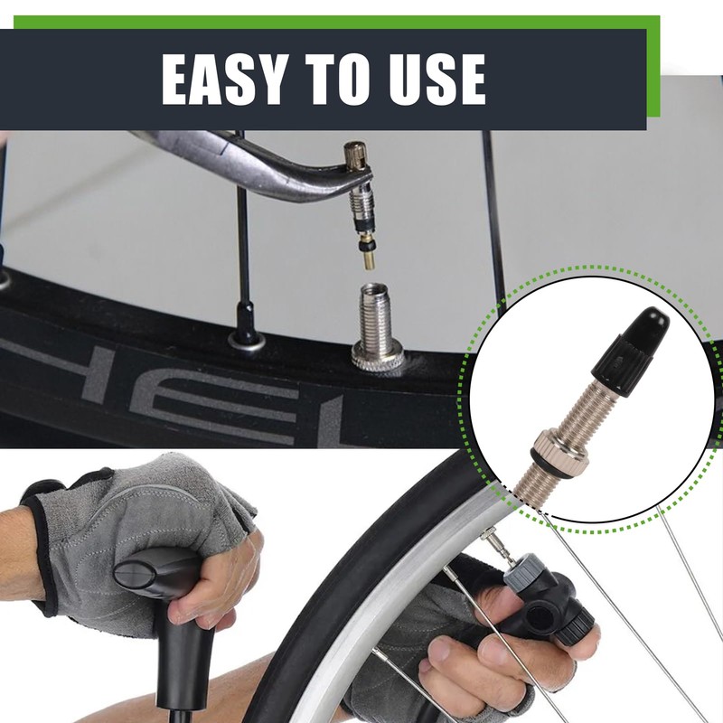 Unisex Tubeless Valves Bicycle Valves High Quality Chrome Plated Brass