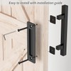 SKYSEN 2 Pack 12" Barn Door Handles, Sliding barn Door