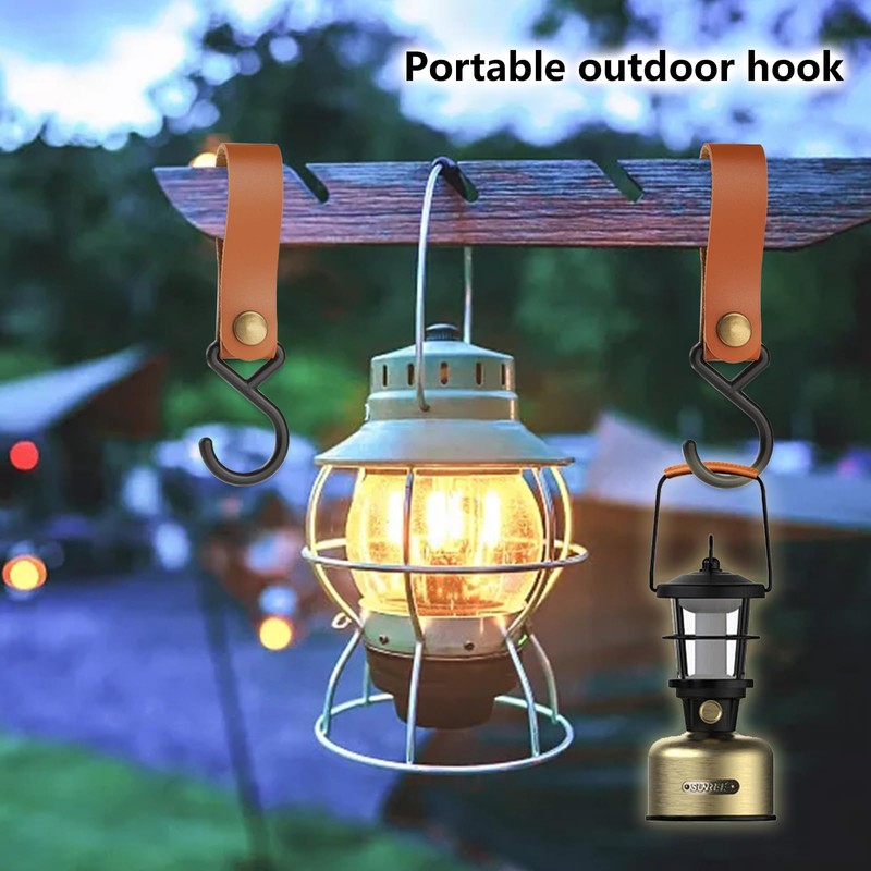 Mikihat Pack of 6 S Camping Hooks, S Hooks with