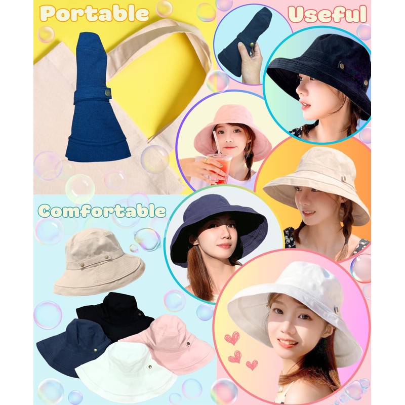 UNIVERSTOCK Women's UV Hat, UV Protection, Cute, Small Face, Korea,