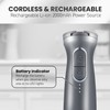 Elite Gourmet EHB1300 Cordless, Rechargeable Hand Blender, Variable Speed Blending