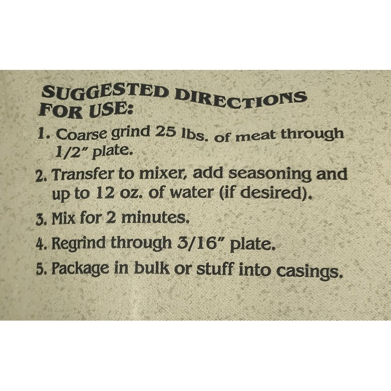 A.C. Legg #10 Pork Sausage Seasoning, 8 oz - 2