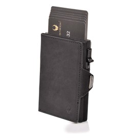 DONBOLSO® Flip Wallet, Vintage-black, mit Münzfach,