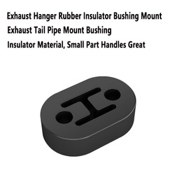 Exhaust Rubber Hanger,2 Holes 0.45 inch Rubber Exhaust Hanger Universal Muffler Bushing(4pack)