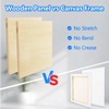 4 Pack 12x16 Basswood Paint Pouring Panels for Acrylic Pouring,