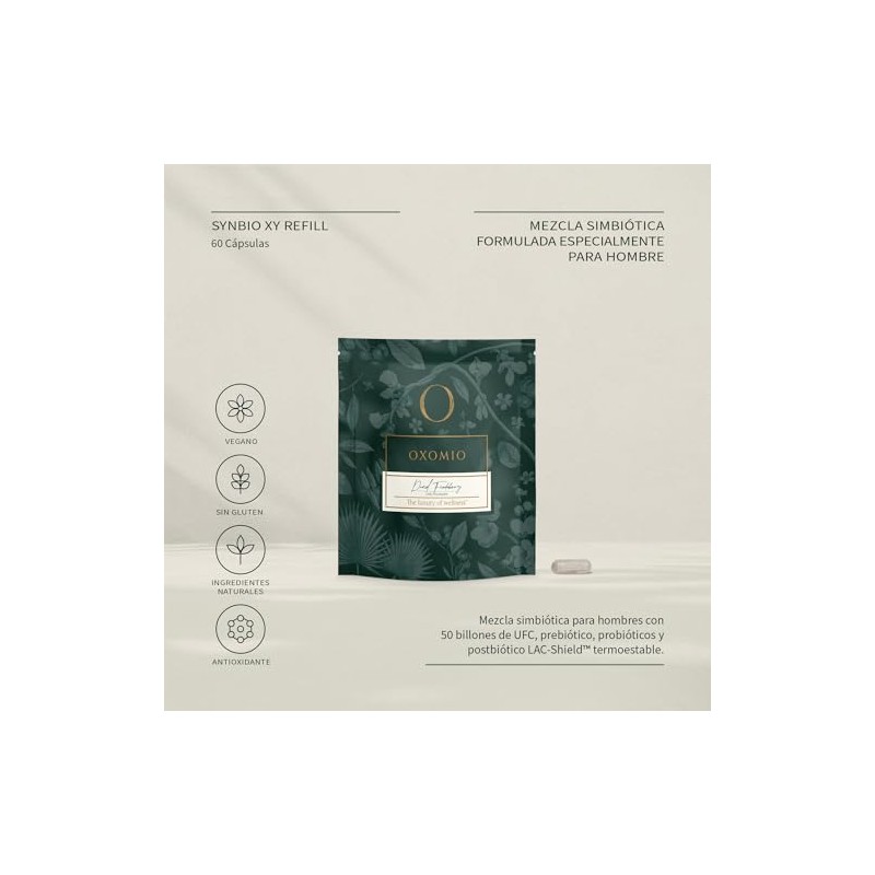Synbio XY de OXOMIO (Refill 60 cápsulas) Suplemento sinbiótico para