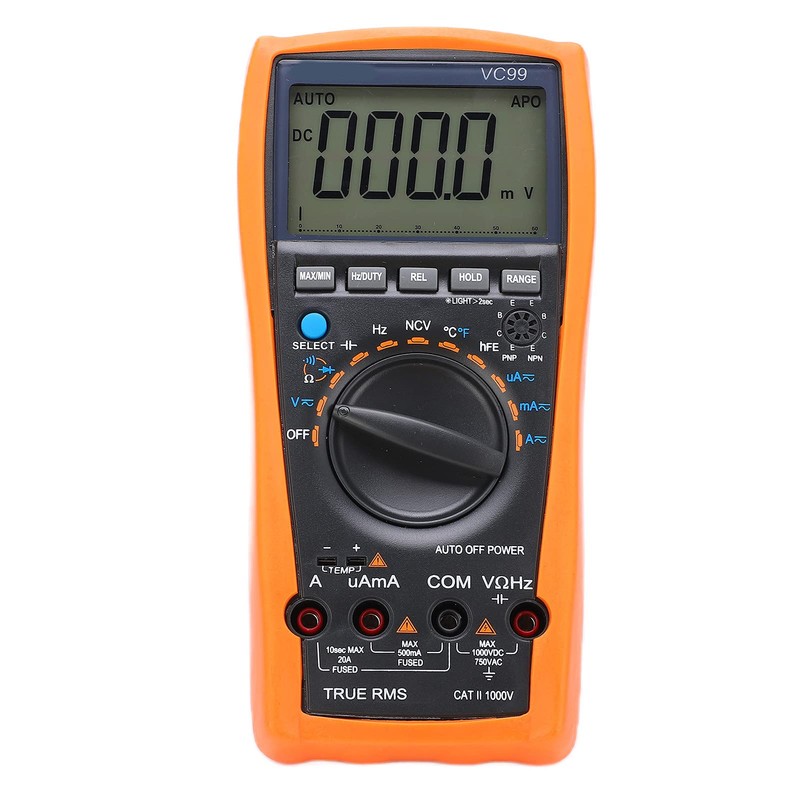 Multimeter,VC99 6000 Count Multimeter LED Digital Multimeter with NCV and