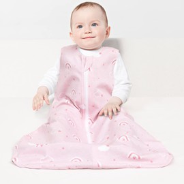 david's kids 100% Cotton Baby Sleep Sack 18-24 Months, Ultra Soft Baby Wearable Blankets with 2-Way Zipper, 2 Pack Comfy Toddler Sleeping Bags for Boys Girls Neutral, X-Large Size, Rainbow