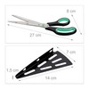 Relaxdays 2 x Pizza Scissors with Pizza Server, Stainless Steel