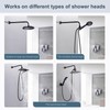 BRIGHT SHOWERS 16-Inch Shower Head Extension Arm with Flange, L