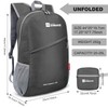 ZOMAKE Foldable Backpack Lightweight Rucksack 20L,Ultra Packable Small Backpacks Water