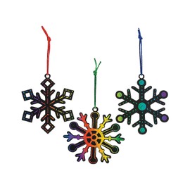 Magic Color Scratch Snowflakes Ornaments - Crafts for Kids and Fun Home Activities