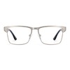 Zeelool Blue Light Glasses for Men Metal Rectangle Eyeglasses JGM146843-01