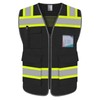 TCCFCCT High Visibility Vest 5 Pockets Mesh Reflective Safety Vest