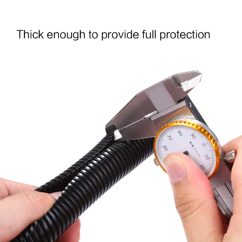 Alex Tech 50ft - 1/4 inch Split Wire Loom Tubing