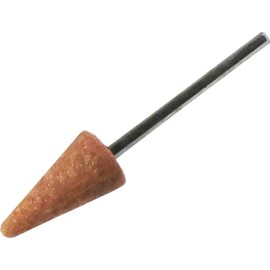 Yanase WA13U Whetstone with Shaft WA (Red) Umbrella Type [0.1 inch (3 mm) Shaft] φ0.5 x 1.0 x 0.1 inches (13 x 25 x 3 mm) #60