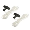 Fougcol 2 Set Pull Cord 3.9 ft with Recoil Starter
