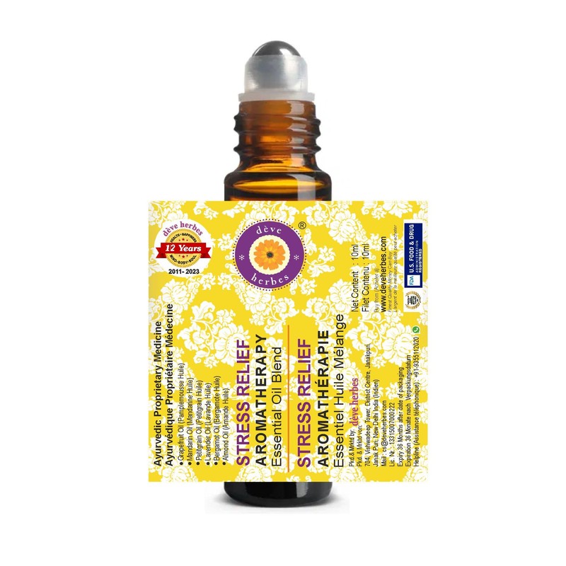 Deve herbes Stress Relief - Aromatherapy Essential Oil Blend of