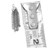 Lot 10 Silver Chain Tassel Charms Pendants for Jewelry Making