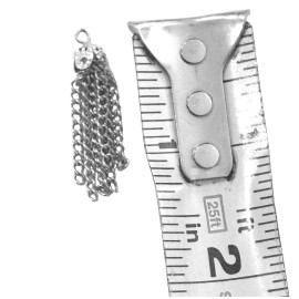 Lot 10 Silver Chain Tassel Charms Pendants for Jewelry Making