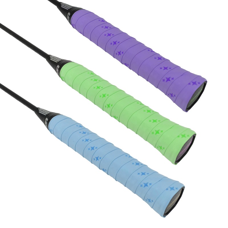 Senston 3pcs Racket Grip Tapes Twinkling Stars Overgrips For Racket