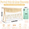 izuzta - Bolsa de maquillaje transparente para mujeres y niñas,