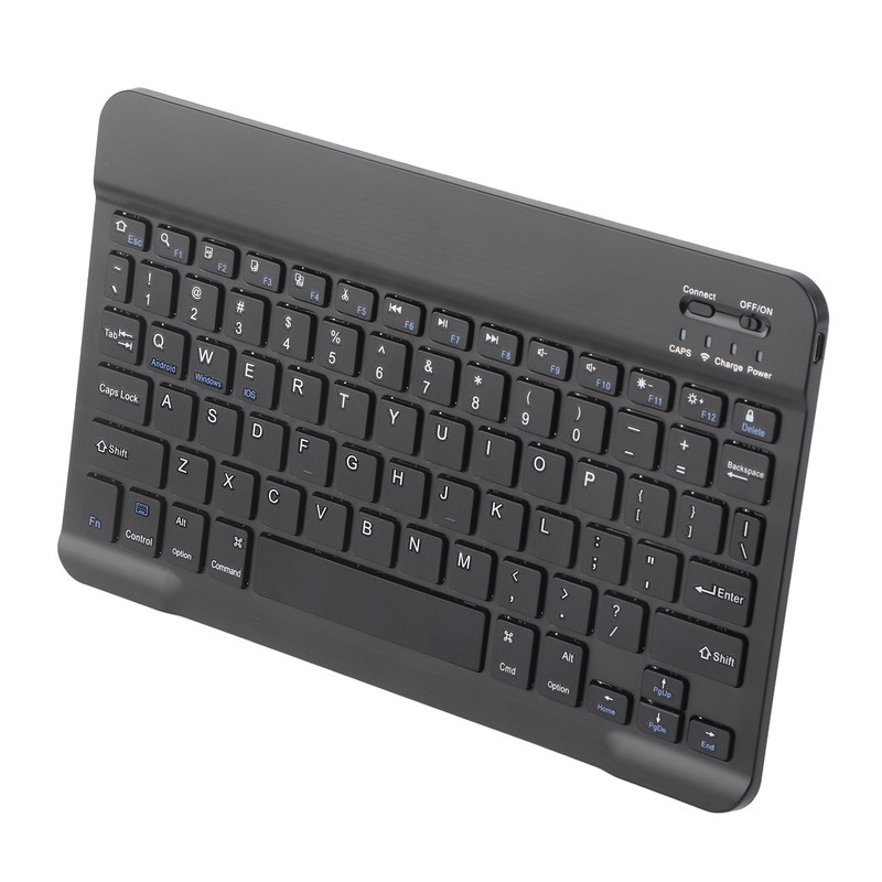 Wireless Bluetooth Keyboard 10Inch Lightweight UltraWide for Android IOS/Windows(Black )